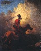 Aleksander Orlowski Don Cossack on horse oil painting